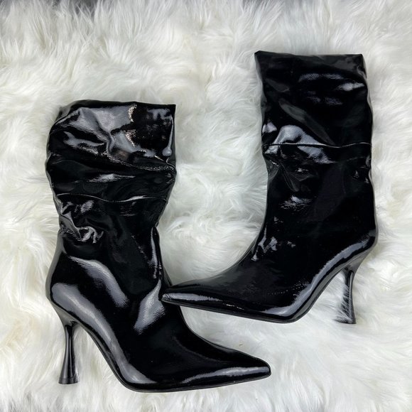 Jeffrey Black Patent Leather Guillo Pointed Toe Boot in Black - Picture 3 of 5